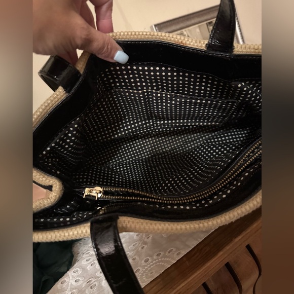 Kate Spade Tan and Black Bow Tote Bag - Picture 8 of 14